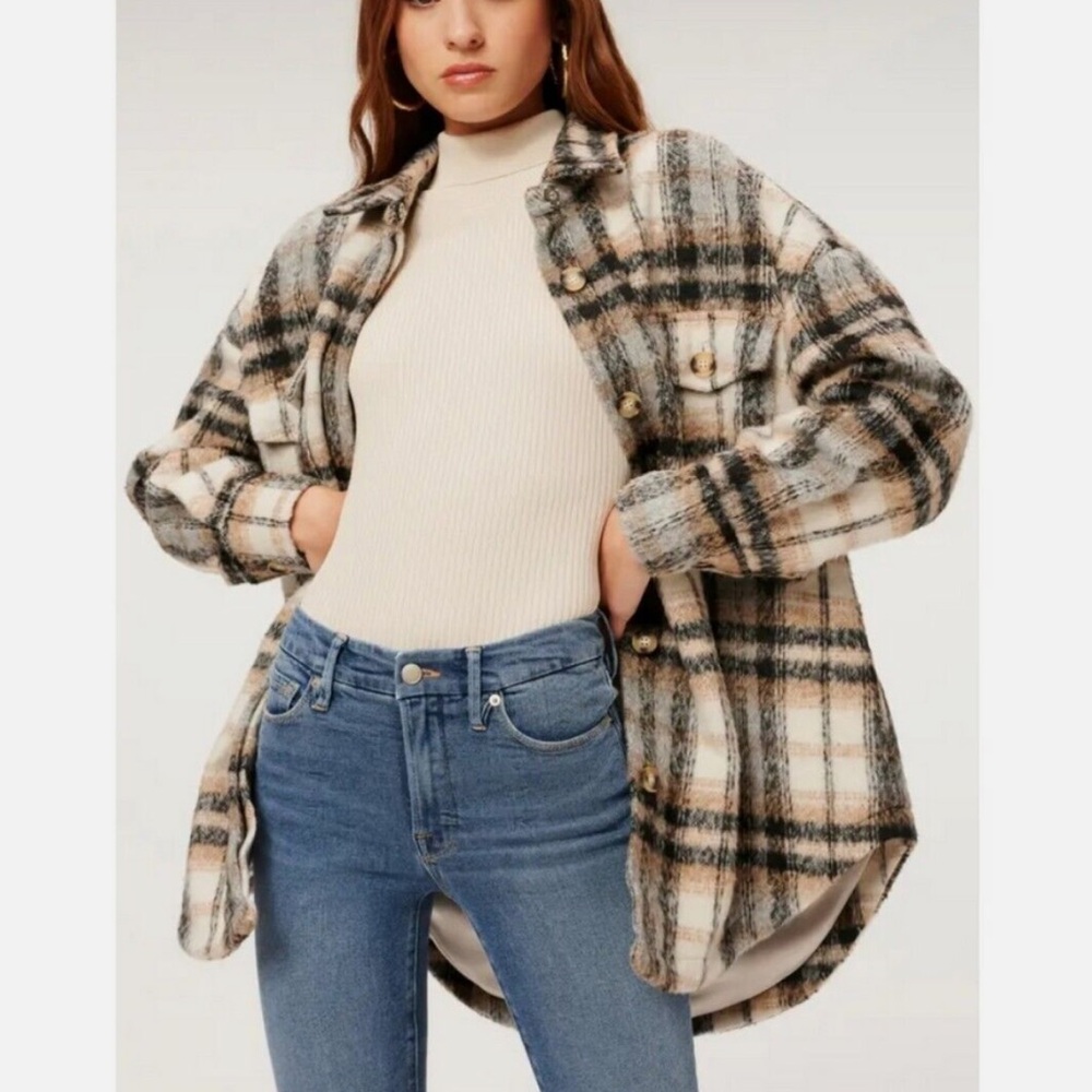 Good American Neutral Shacket - image 6